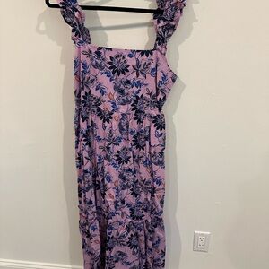 Summer cotton midi gown